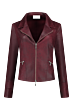 Helena Hart jasje Zipper biker wine