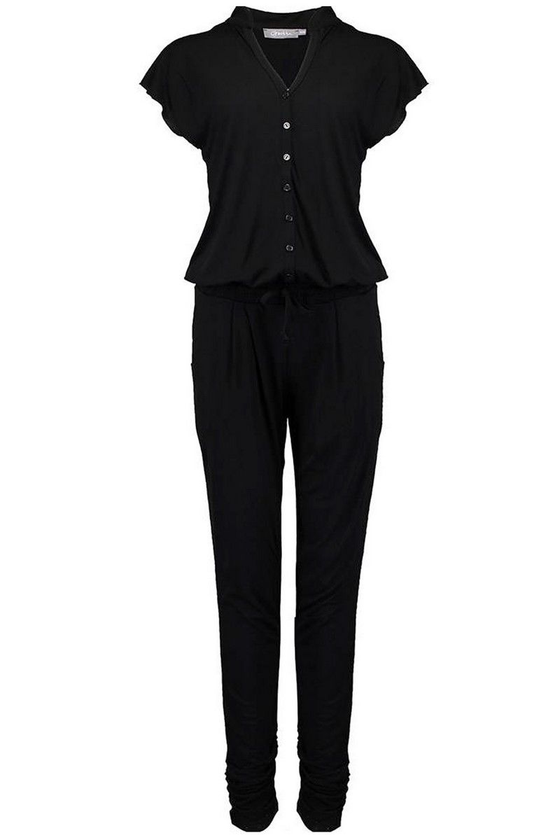 Naar behoren in de rij gaan staan stroom Geisha Jumpsuit solid 11154 black online kopen bij Fier Mode. 11154-60 CLEO  SOLID-