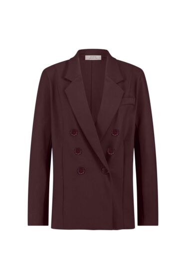 Studio Anneloes Violet bonded blazer blackberry