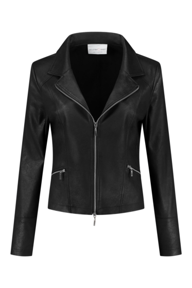 Helena Hart jasje Zipper biker zwart