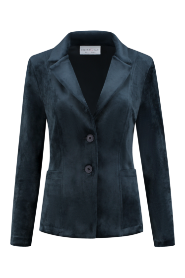 Helena Hart 7424 velours blazer kort paars 