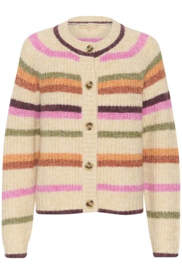 Culture cardigan 50110723 Pinto Kimmy sand/stripes