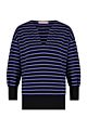 Studio Anneloes Joss stripe sweater black/mauve