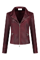 Helena Hart jasje Zipper biker wine