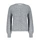 Red Button Cardigan ajour 431-grey melange