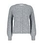 Red Button Cardigan ajour 431-grey melange